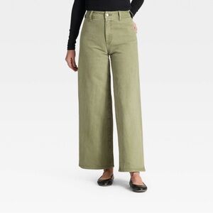 Universal Thread Sage Green Wide-Leg Jeans